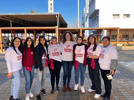 يوم الاعمال الخيرية في مدرسة البطوف الثانوية - عرابة